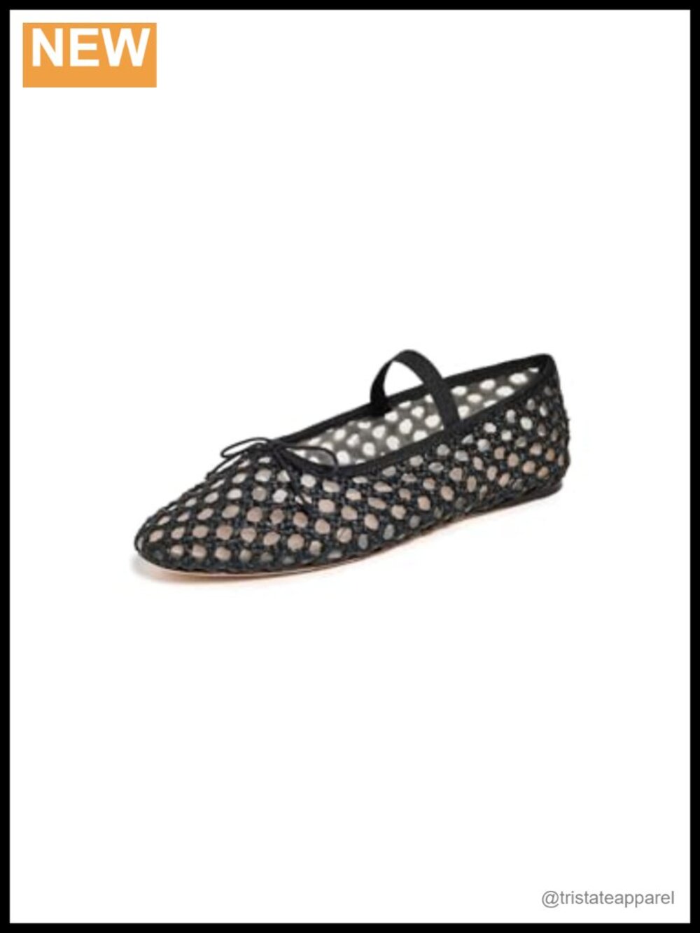 Loeffler Randall Leonie Soft Ballet Flats with Elastic Strap and Bow